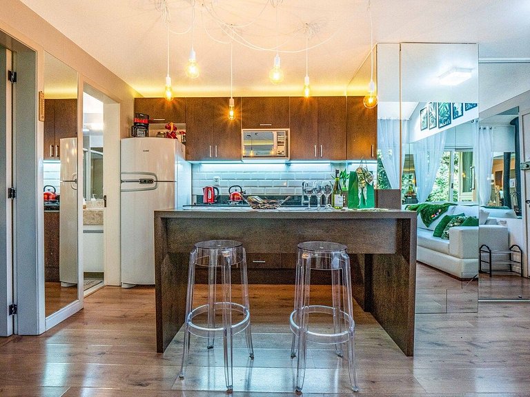 10 min to LAGO NEGRO 2 BD for 6 Guests near downtown