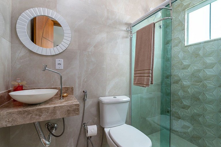 Apto Cama Queen - Wi-Fi A 5 min Praia