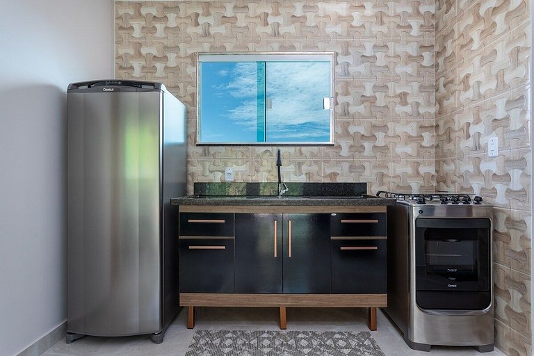 Apto Cama Queen - Wi-Fi A 5 min Praia