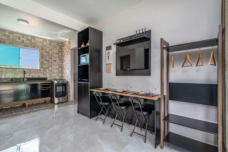 Apto Cama Queen - Wi-Fi A 5 min Praia