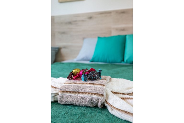 Apto Cama Queen - Wi-Fi A 5 min Praia