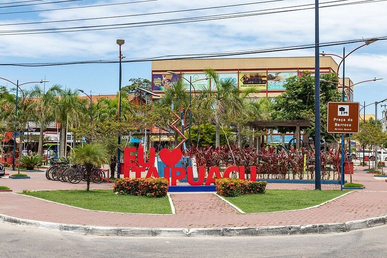 Apto Cama Queen - Wi-Fi A 5 min Praia