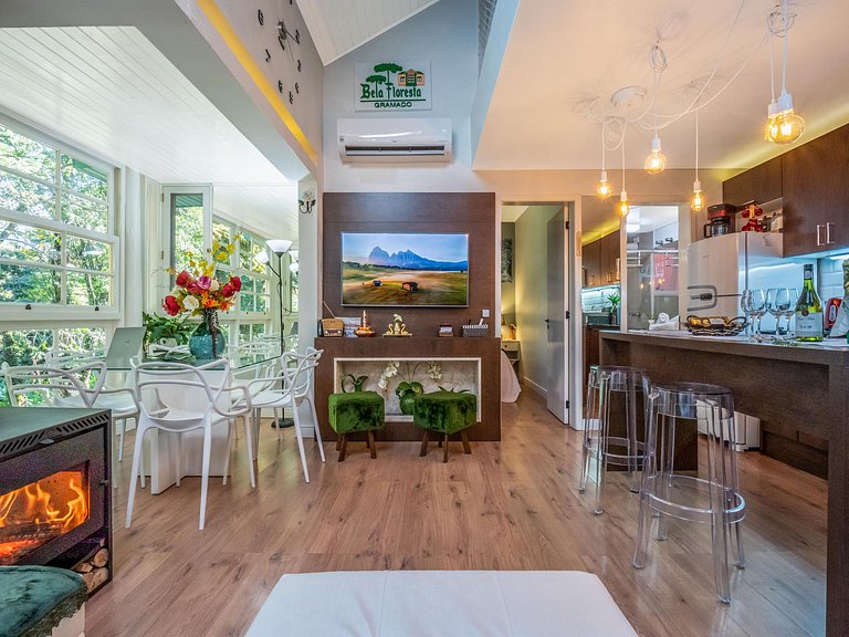 10 min to LAGO NEGRO 2 BD for 6 Guests near downtown