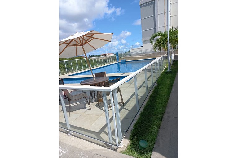 Seu refúgio perfeito: Praia, Piscina e Wi fi 400MB