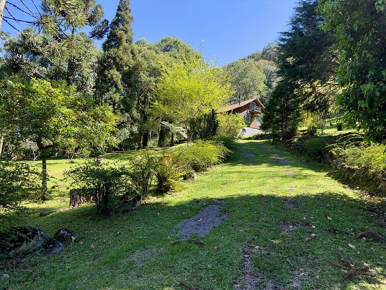 Cabana Sítio 2Qtos| p Família|Lareira|8 min Centro