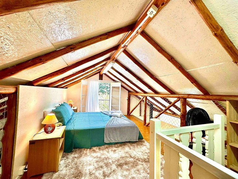 Cabana Sítio 2Qtos| p Família|Lareira|8 min Centro