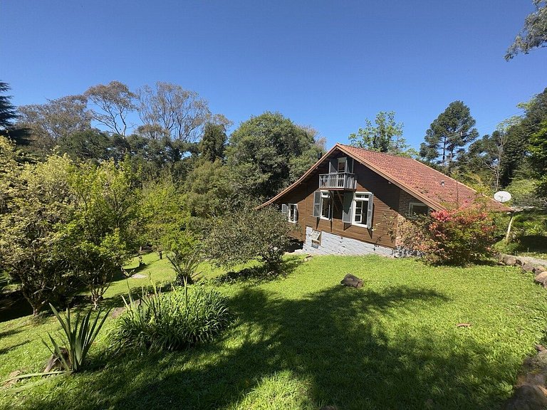 Cabana Sítio 2Qtos| p Família|Lareira|8 min Centro