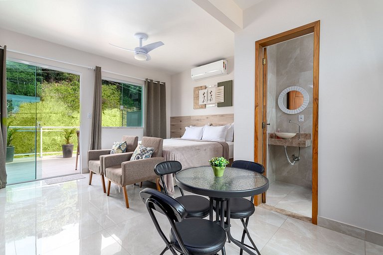 Apto Cama Queen - Wi-Fi A 5 min Praia