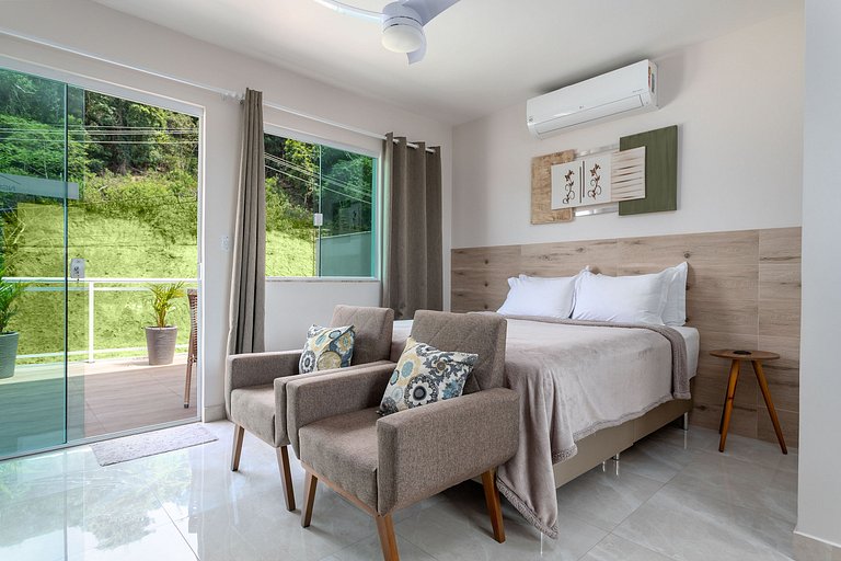 Apto Cama Queen - Wi-Fi A 5 min Praia