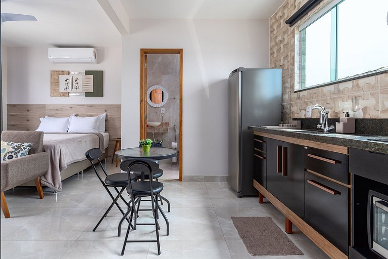 Apto Cama Queen - Wi-Fi A 5 min Praia