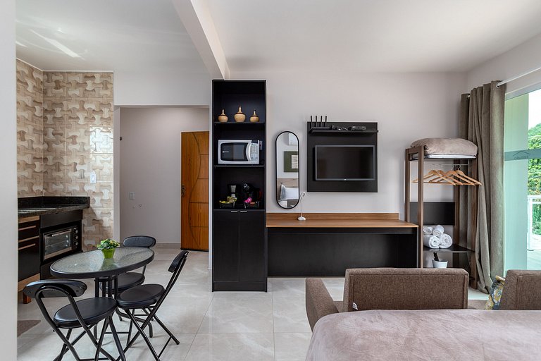 Apto Cama Queen - Wi-Fi A 5 min Praia