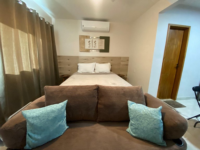 Apto Cama Queen - Wi-Fi A 5 min Praia
